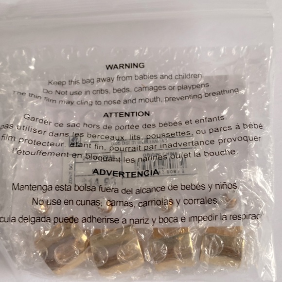 SUGARFIX by BaubleBar Crystal Hoop Earring Set 2pc - Gold, NWT - Picture 5 of 5